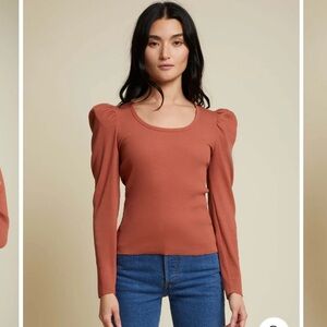 Nation LTD Terracotta Long Sleeve Top